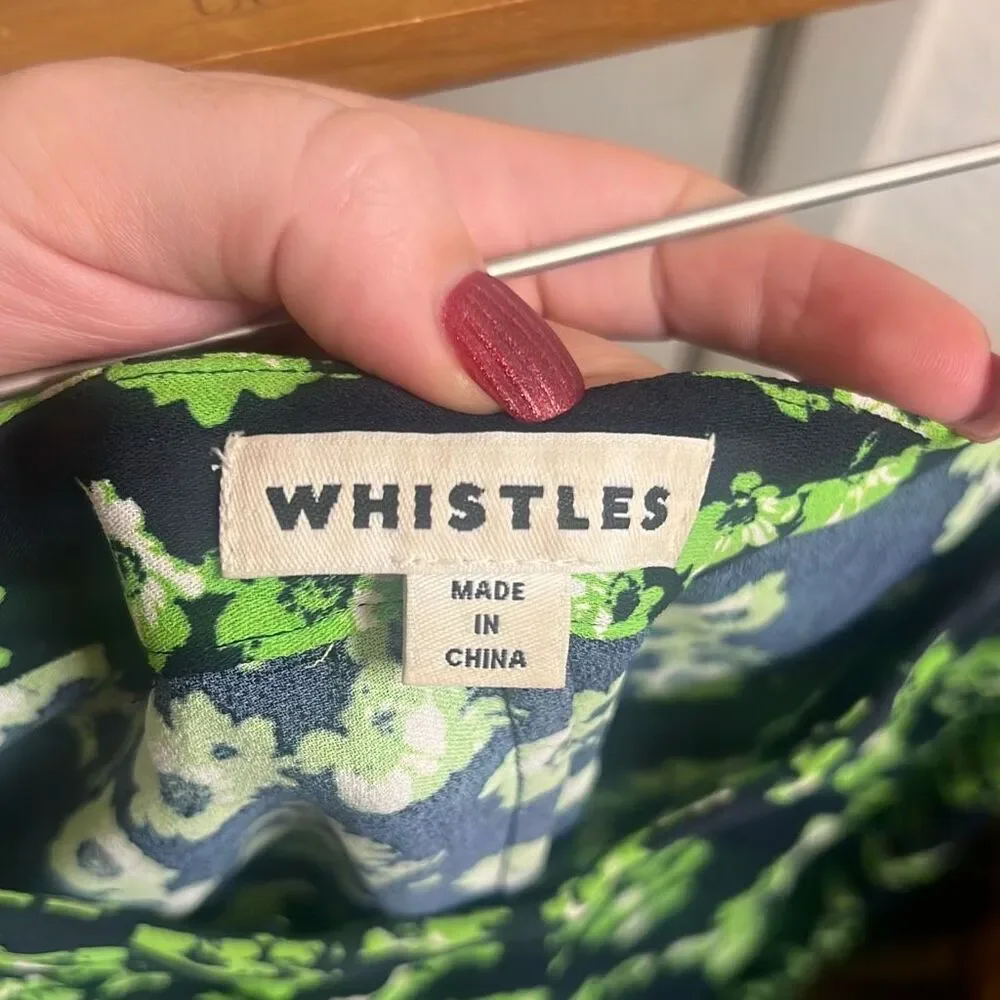 ✨Whistles Navy Digital Daisy Print Sz 12 Skirt✨